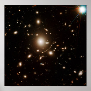 Galaxy Universe Space Telescope Gravitational Lens Poster