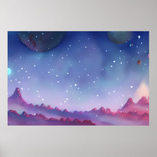 Galaxy, Universe, Stars, Outer Space    Poster