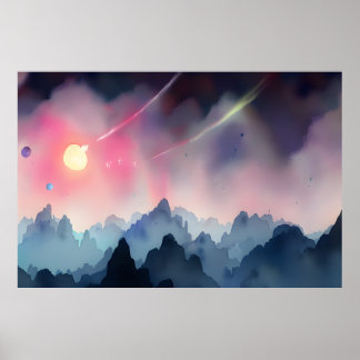 Galaxy, Universe, Stars, Outer Space Poster