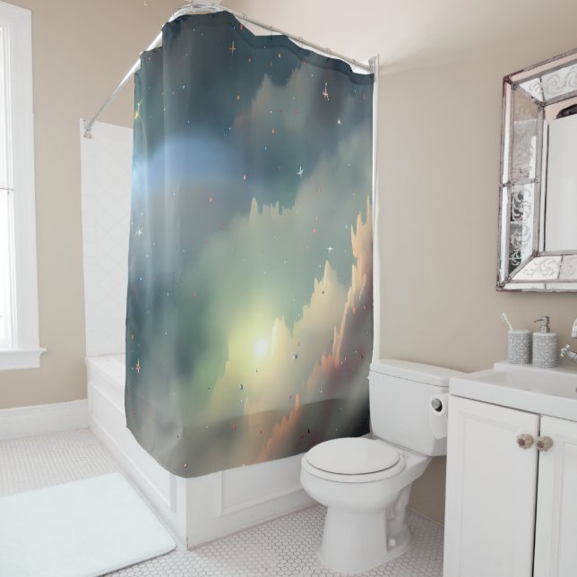 Galaxy, Universe, Stars, Outer Space  Shower Curtain (In Situ)