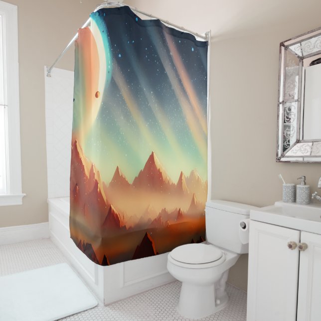 Galaxy, Universe, Stars, Outer Space    Shower Curtain (In Situ)