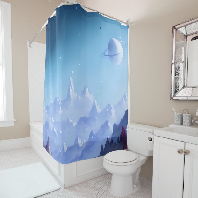 Galaxy, Universe, Stars, Outer Space    Shower Curtain (In Situ)