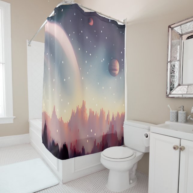 Galaxy, Universe, Stars, Outer Space   Shower Curtain (In Situ)