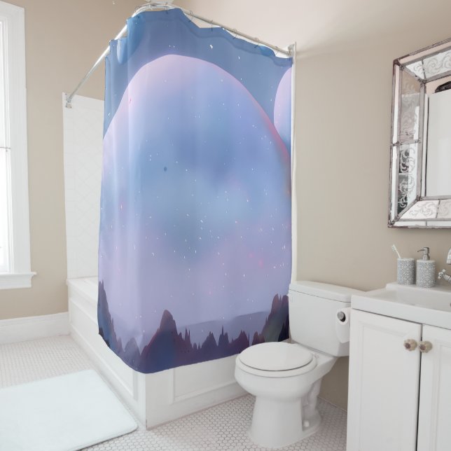 Galaxy, Universe, Stars, Outer Space  Shower Curtain (In Situ)