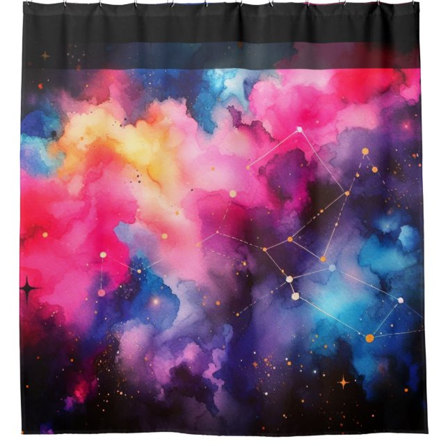 Galaxy Veil Shower Curtain (Front)