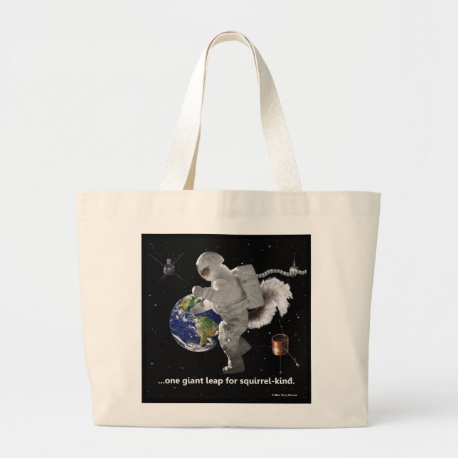 Galaxy Voyage Large Tote Bag (Front)