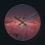 Galaxy Wall Clock<br><div class="desc">Wall Clock with image of Milky Way Galaxy</div>