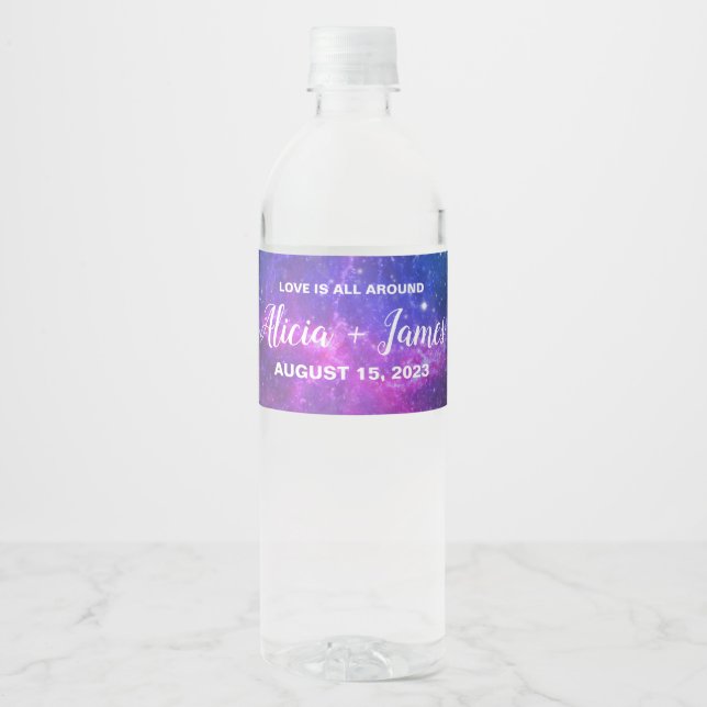 Galaxy Water Labels Personalised (Front)