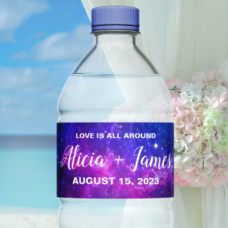 Galaxy Water Labels Personalised