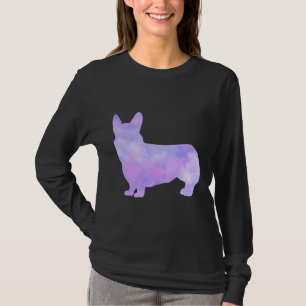 Galaxy Watercolor Corgi T-Shirt