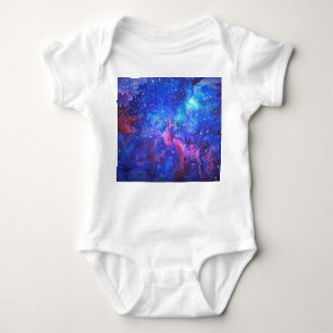 Galaxy Watercolor Night Sky. Baby Bodysuit