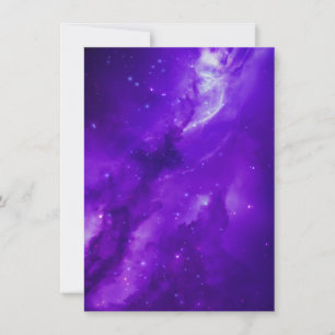 Galaxy with stars in space Invitation