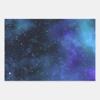 Galaxy Wrapping Paper Sheet