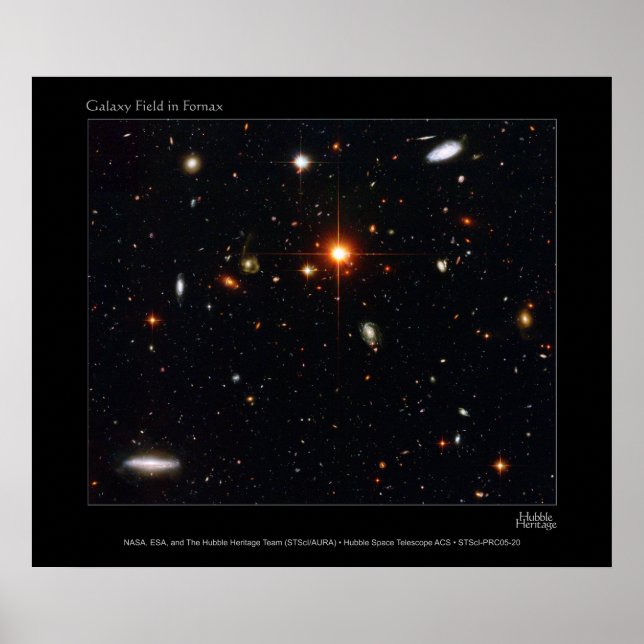 GalaxyFieldInFornax-2005-20a Poster (Front)