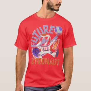 Galay Outer Space Science Dabbing Future Astronaut T-Shirt