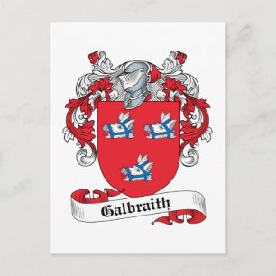 Galbraith Family Crest Postcard