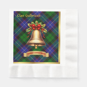 Galbraith Personalised Tartan Christmas Napkin