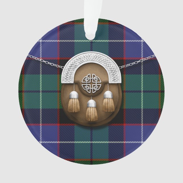 Galbraith Tartan And Sporran Ornament (Front)