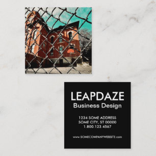 galena feehan hall historic building square business card