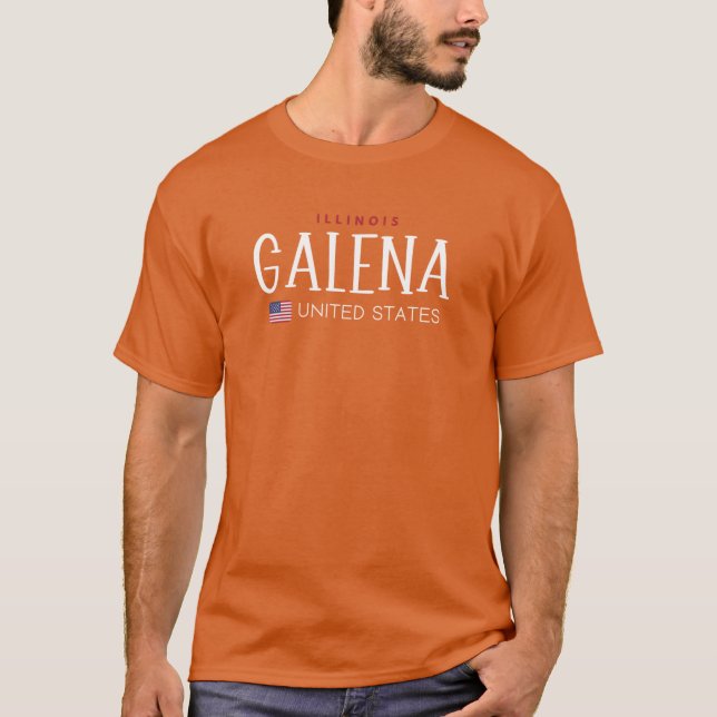 Galena Illinois United States Oversized T-Shirt (Front)