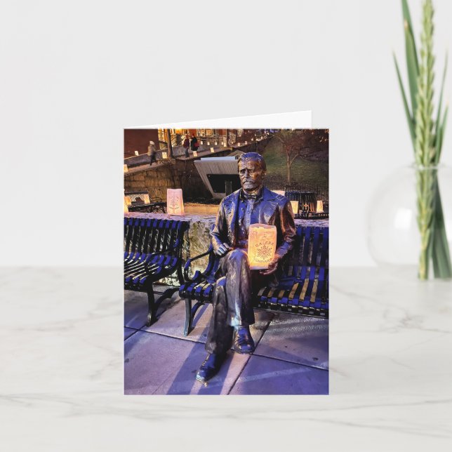 galena luminaria grant bench holiday card (Front)