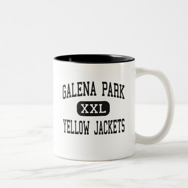 Galena Park - Yellow Jackets - High - Galena Park Two-Tone Coffee Mug (Right)