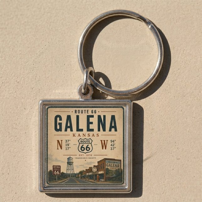 Galena Route 66 Travel Keepsake Key Ring (Creator Uploaded)