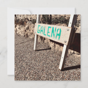 galena sidewalk sign invitation