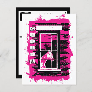 galena window horse postcard