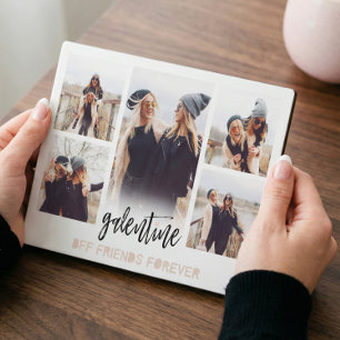 Galentine BFF Friends Forever Photo Collage White Plaque