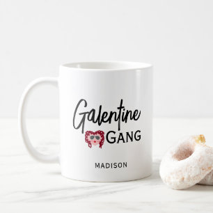 Galentine Gang Best Friend Valentines Personalised Coffee Mug