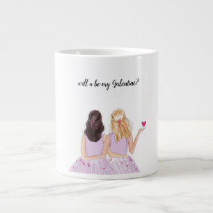 galentine large coffee mug