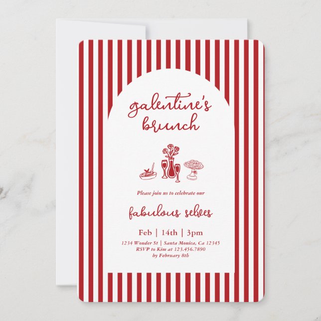 Galentine’s Brunch Invitation (Front)