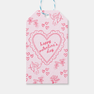 Galentine’s Day Valentine Girly Pink Gift Tags