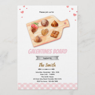 Galentine's Board Party Invitation