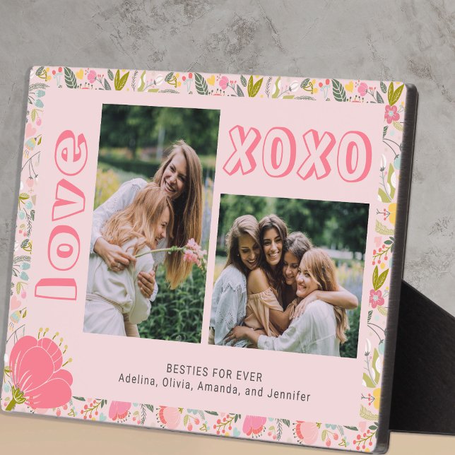 Galentine's Day best friends photo keepsake Plaque (Creator Uploaded)