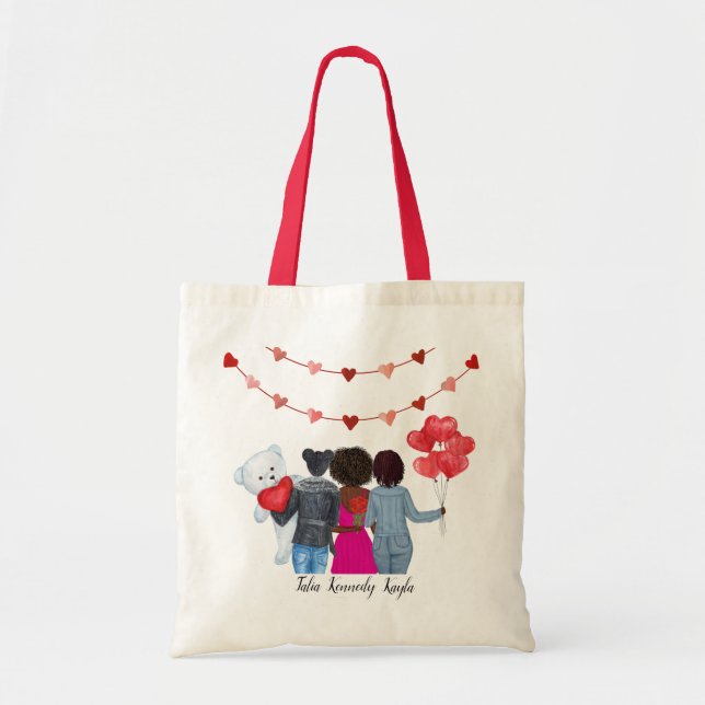 Galentine's Day BFFs Tote Bag (Front)