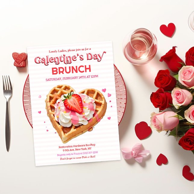 Galentine's Day Brunch Breakfast Invitation (Creator Uploaded)