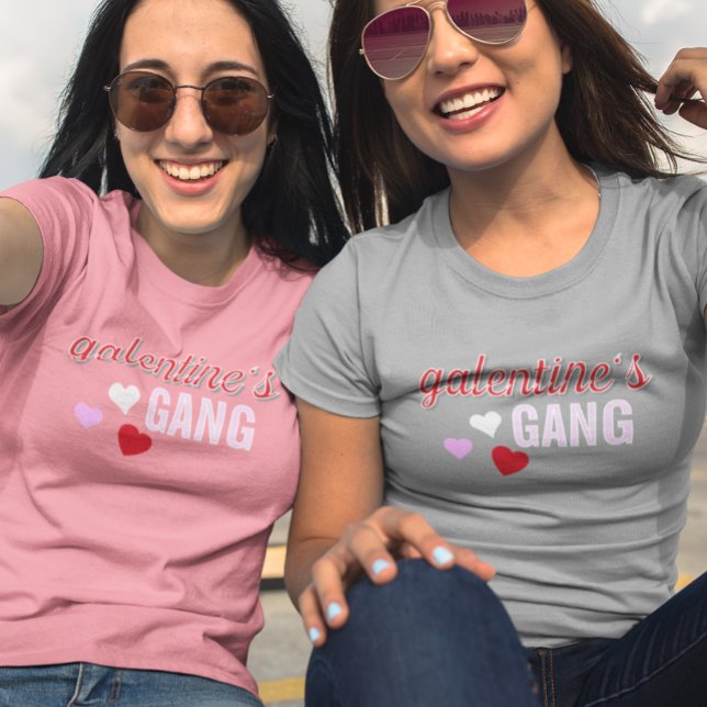 Galentine's Day Gang Girls Ladies Tri-Blend Shirt (Creator Uploaded)