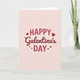Galentines Day Hearts Layered Card