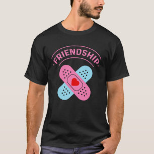 Galentines Day Outfit Women Hear Friendship T-Shirt