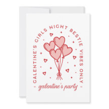 Galentine's day party bestie heart balloons