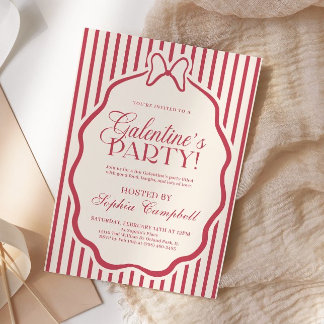 Galentine's Day Party Girls Valentine Invitation (Creator Uploaded)