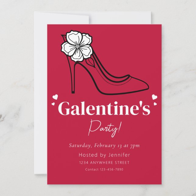  Galentine's Day Party Invitation (Front)
