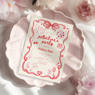 Galentine's Day Party Invitation