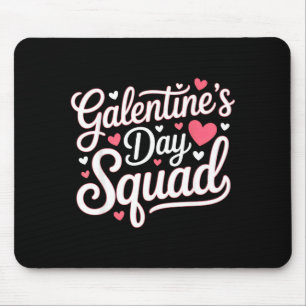 Galentine's Day Squad For Friends Festive Ladies V Mouse Pad