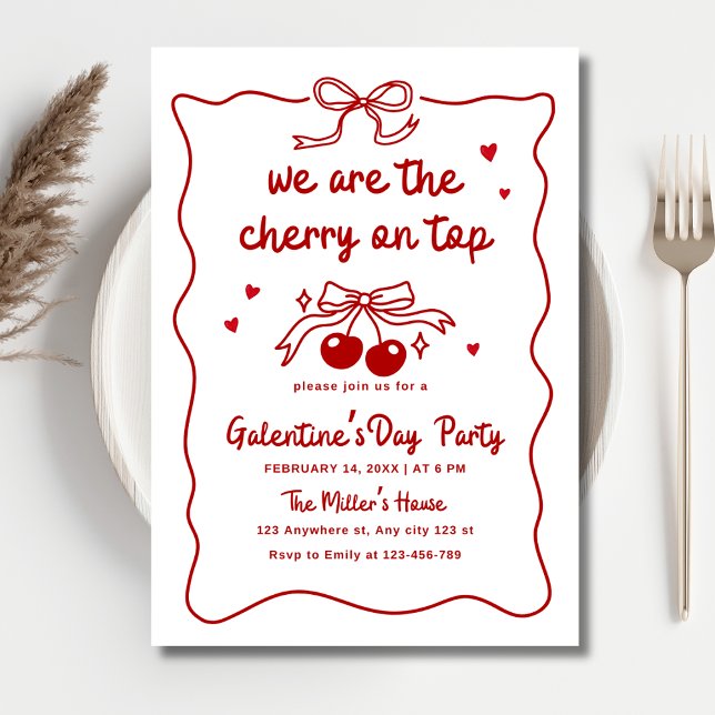 Galentines Day, Valentines Party Girls Night Party Invitation (Creator Uploaded)