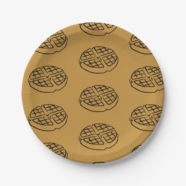 Galentines Day Waffle Paper Plates (Front)