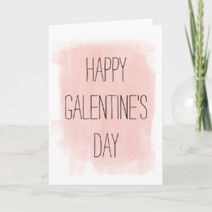 Galentine's Day Watercolor Card