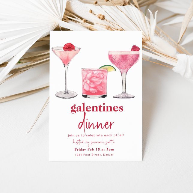 Galentines Dinner Valentine Girls Night Invite (Creator Uploaded)